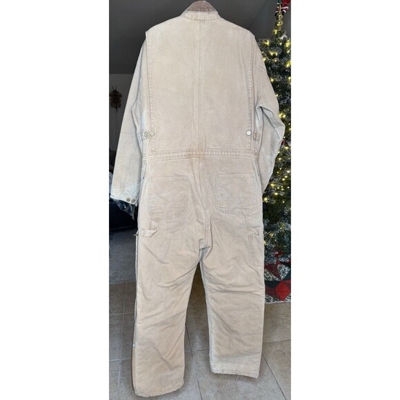 Carhartt 44T Coveralls 996QZ Duck Insulated Quilted Jumpsuit Made In USA Vtg - Picture 2 of 16